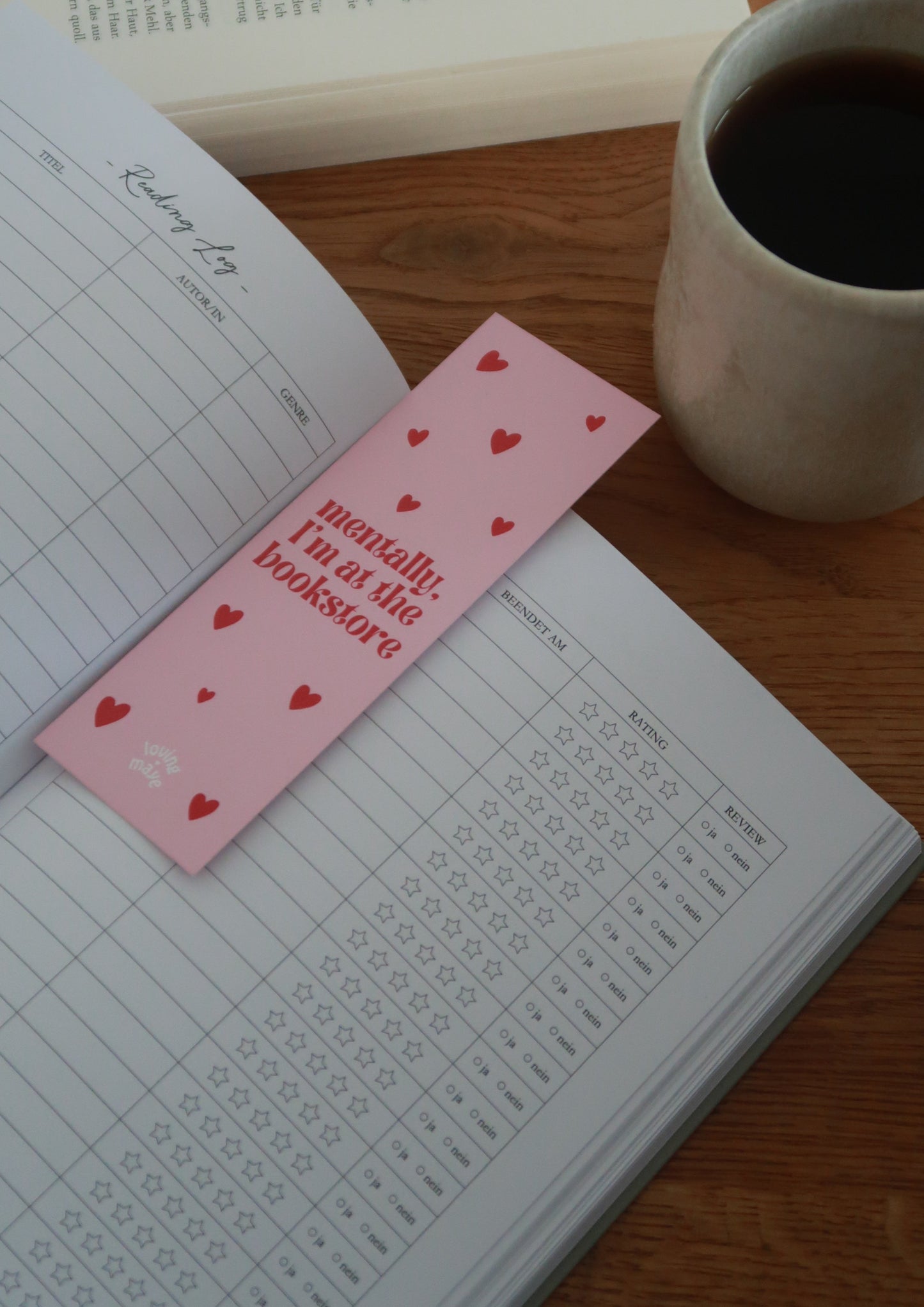 Book Journal/Reading Journal, gebundene Ausgabe (DIN A5)