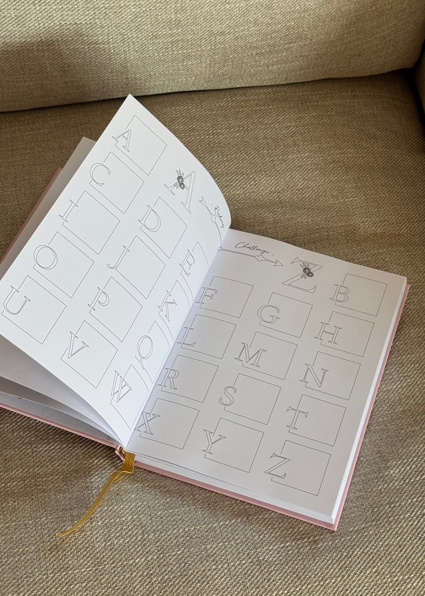 Reading Journal, gebundene Ausgabe (DIN A5) pink