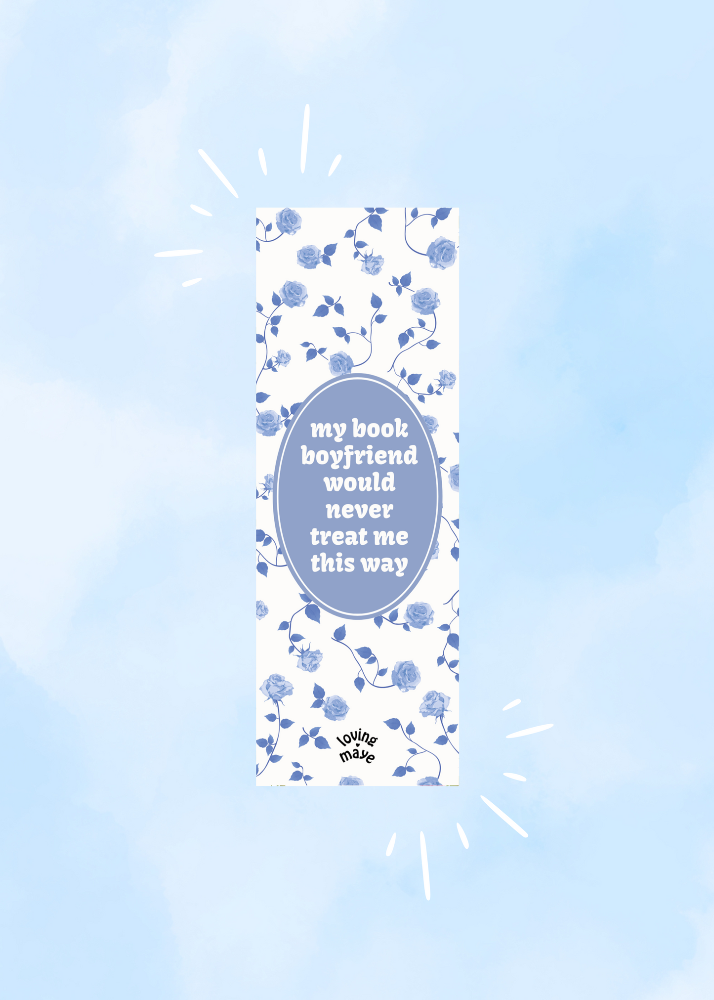 Lesezeichen"My book boyfriend would never"