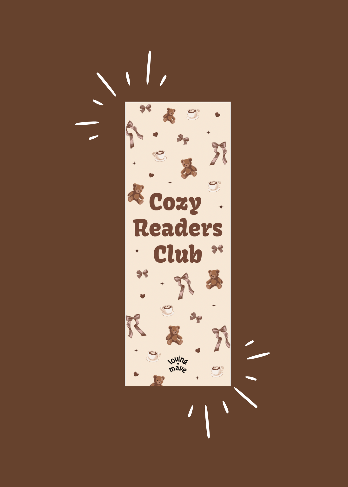 Lesezeichen Cozy Reader Club