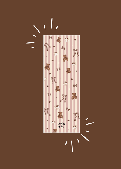 Lesezeichen Teddy gestreift