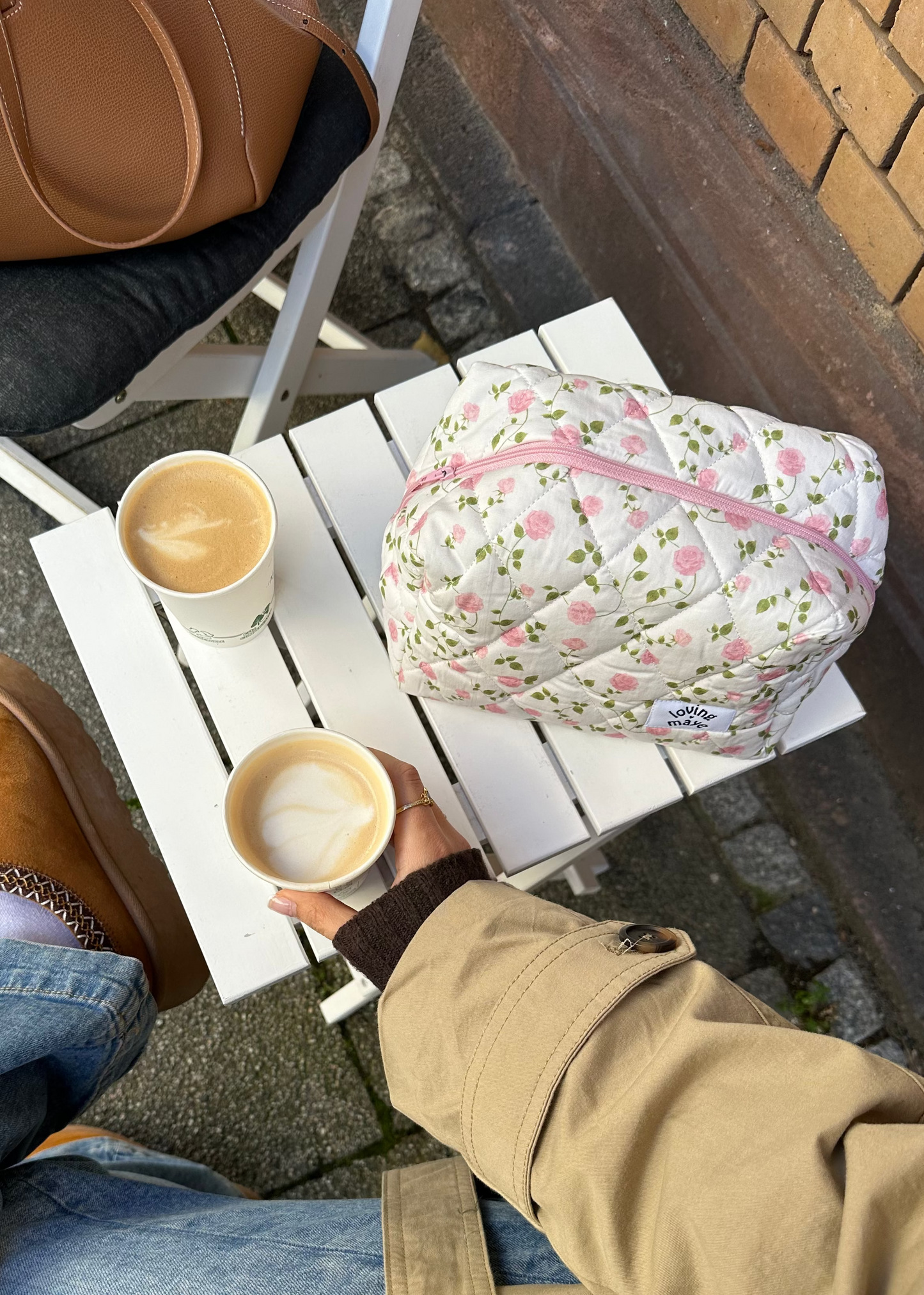 Beauty Bag (Pink Roses)