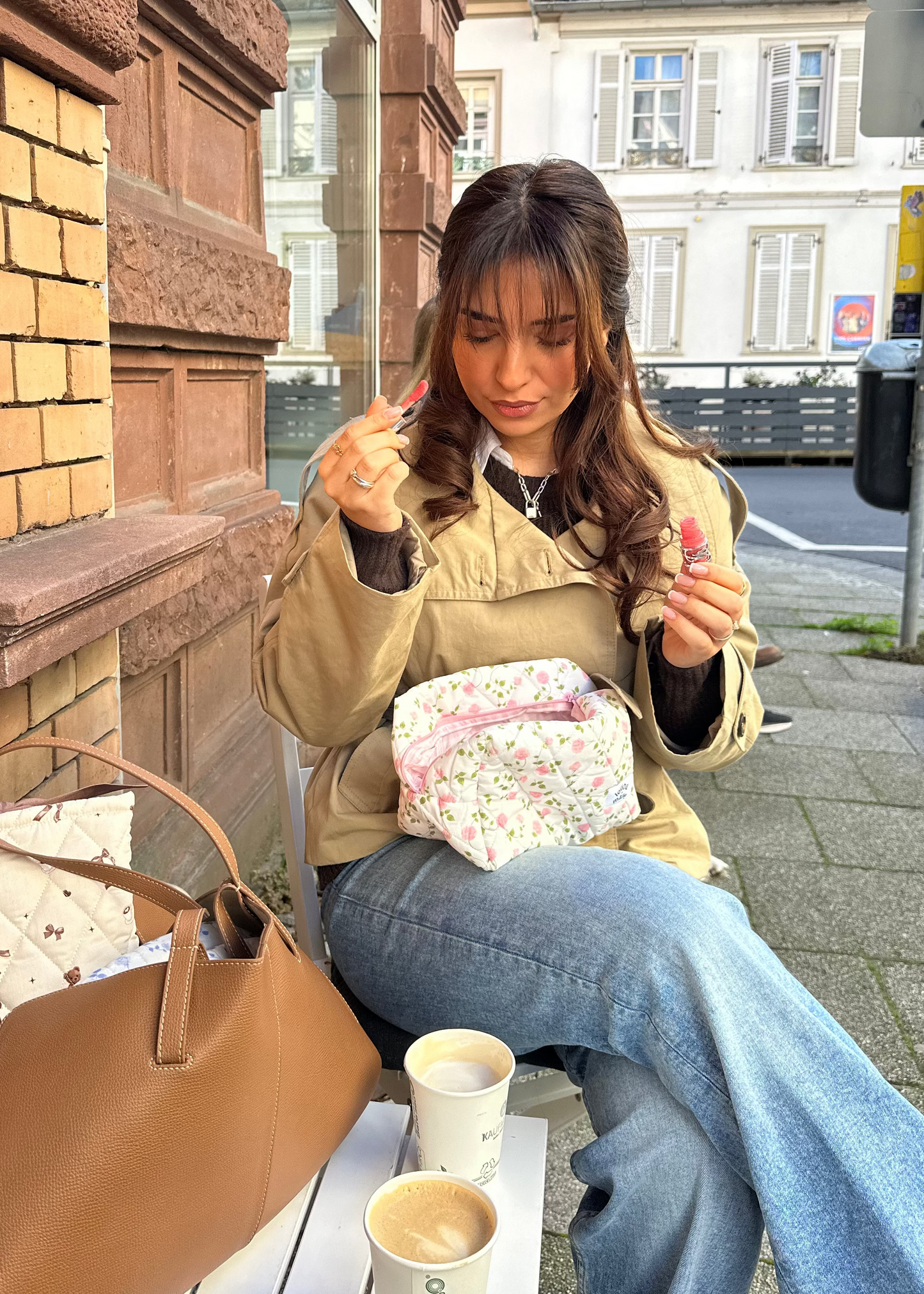 Beauty Bag (Pink Roses)