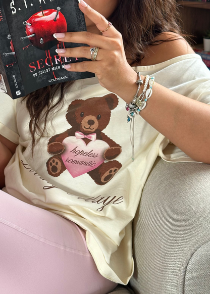 Kurzärmeliges Off-Shoulder-Shirt (Teddy Hopeless Romantic)