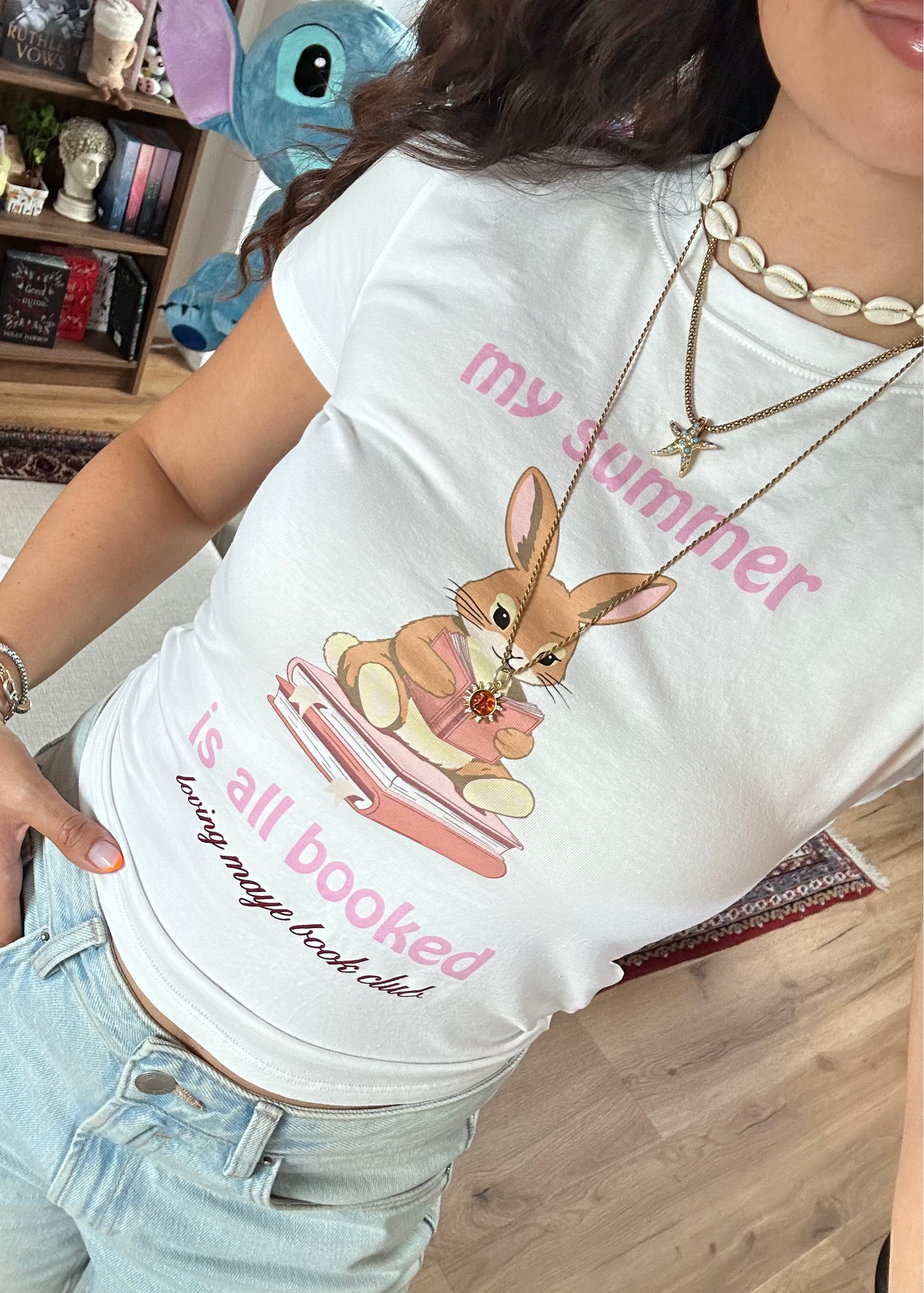Kurzärmeliges Bookish T-Shirt (my summer is all booked)