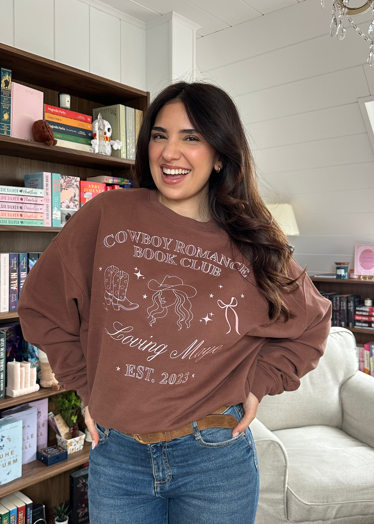 Cowboy Romance Book Club Sweater