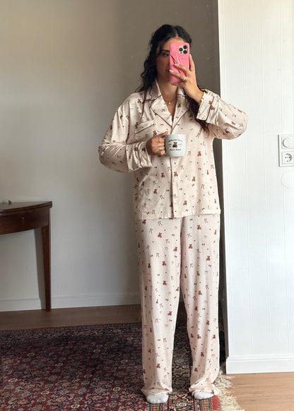 Teddy Pyjama-Oberteil