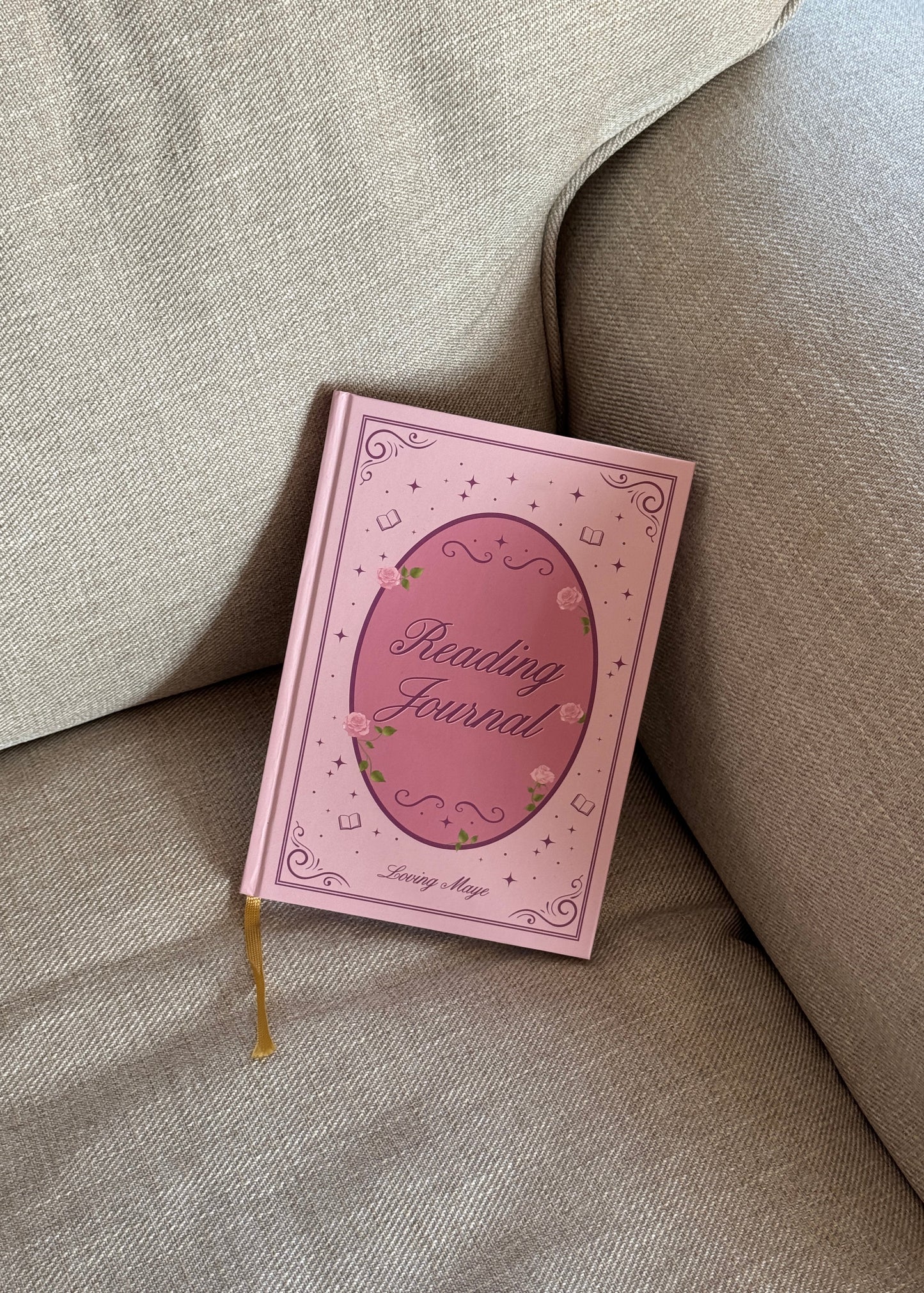 Reading Journal, gebundene Ausgabe (DIN A5) rosy pink