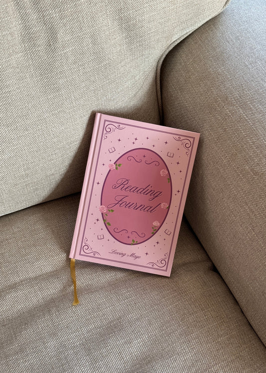 Reading Journal, gebundene Ausgabe (DIN A5) rosy pink