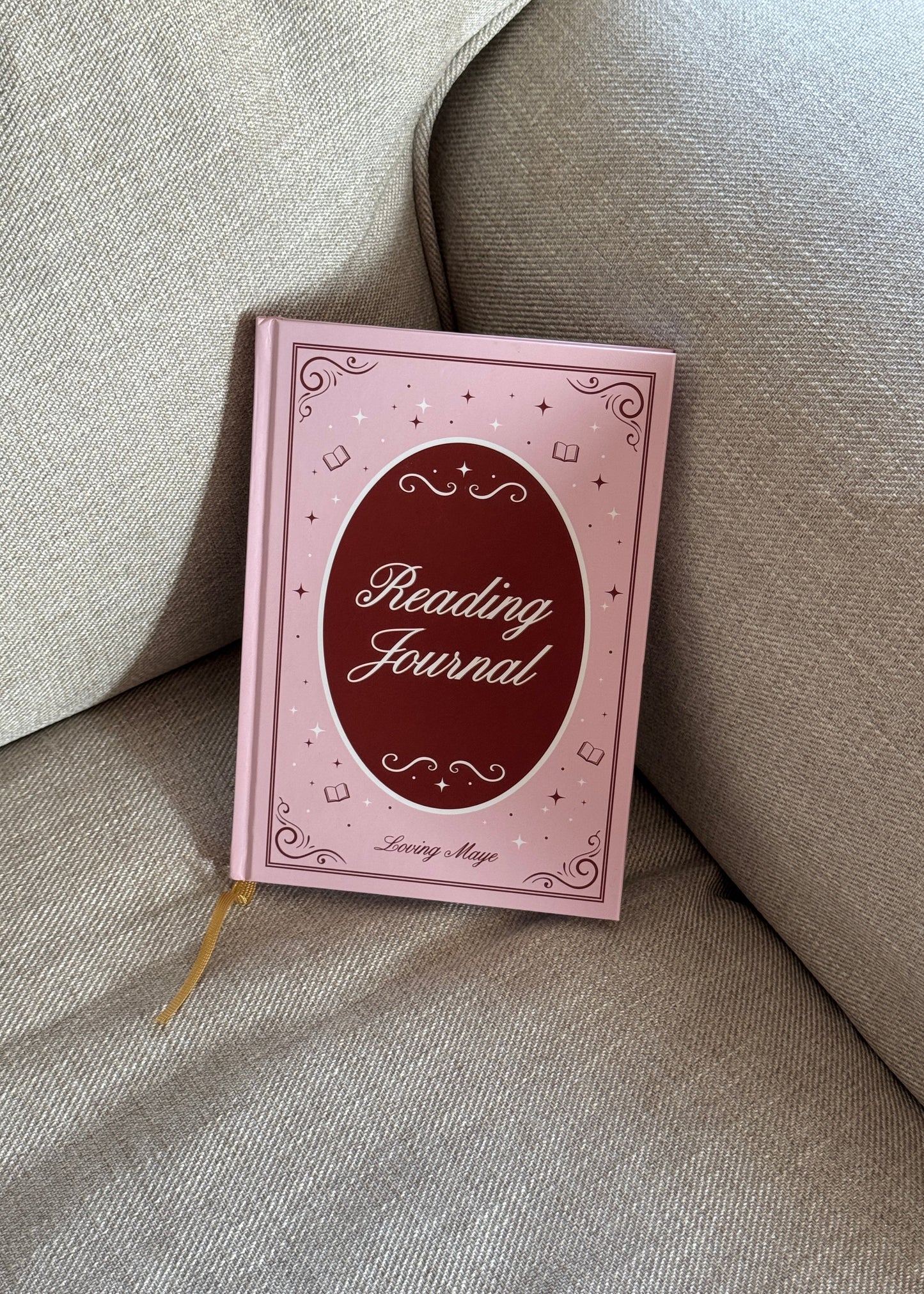 Reading Journal, gebundene Ausgabe (DIN A5) pink