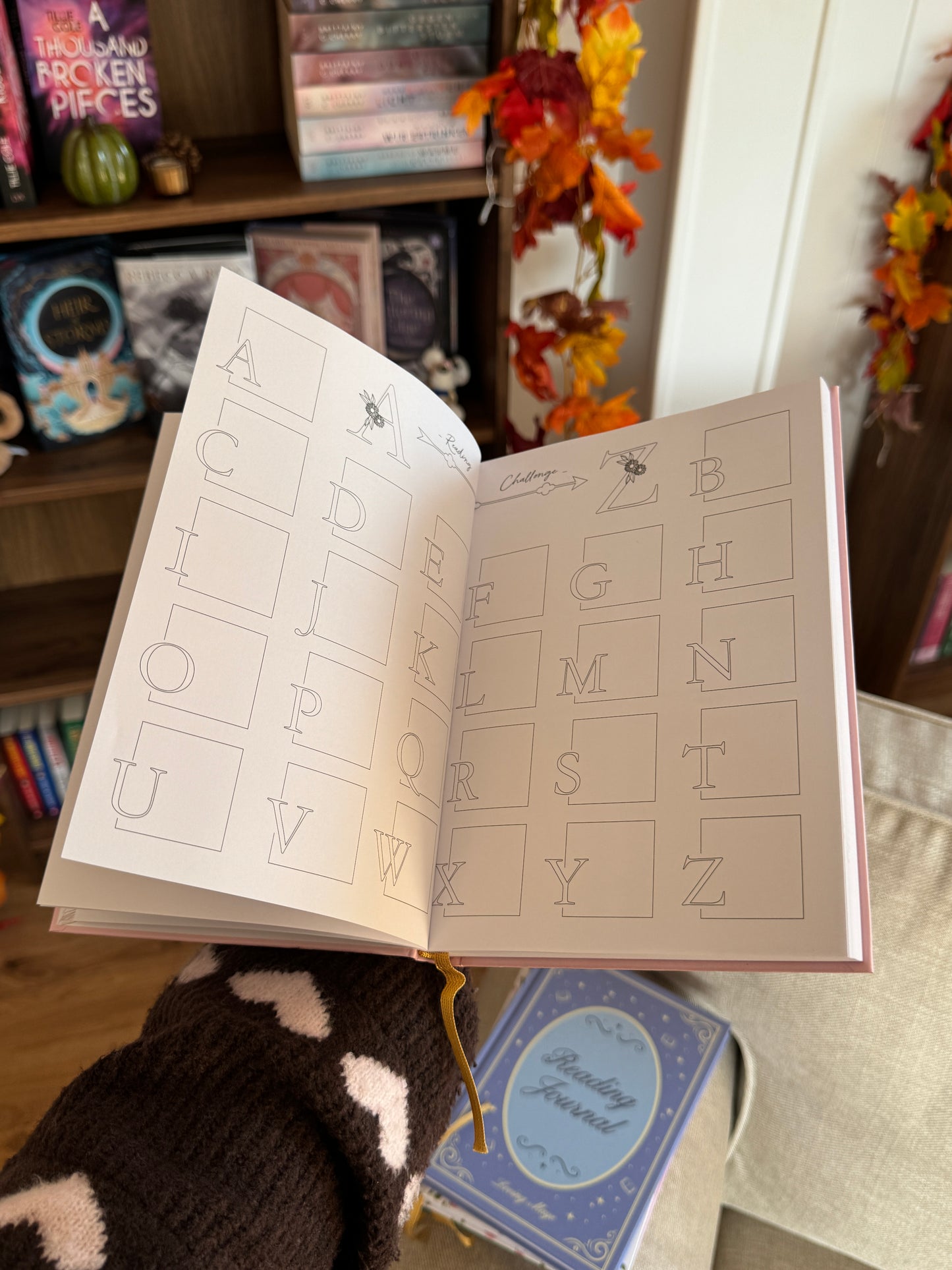 Reading Journal, gebundene Ausgabe (DIN A5) rosy pink