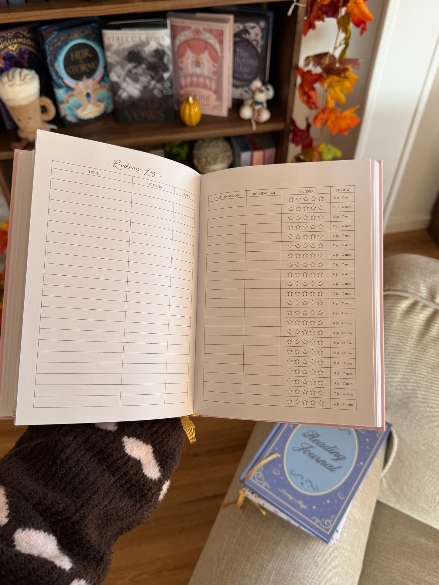 Reading Journal, gebundene Ausgabe (DIN A5) blue