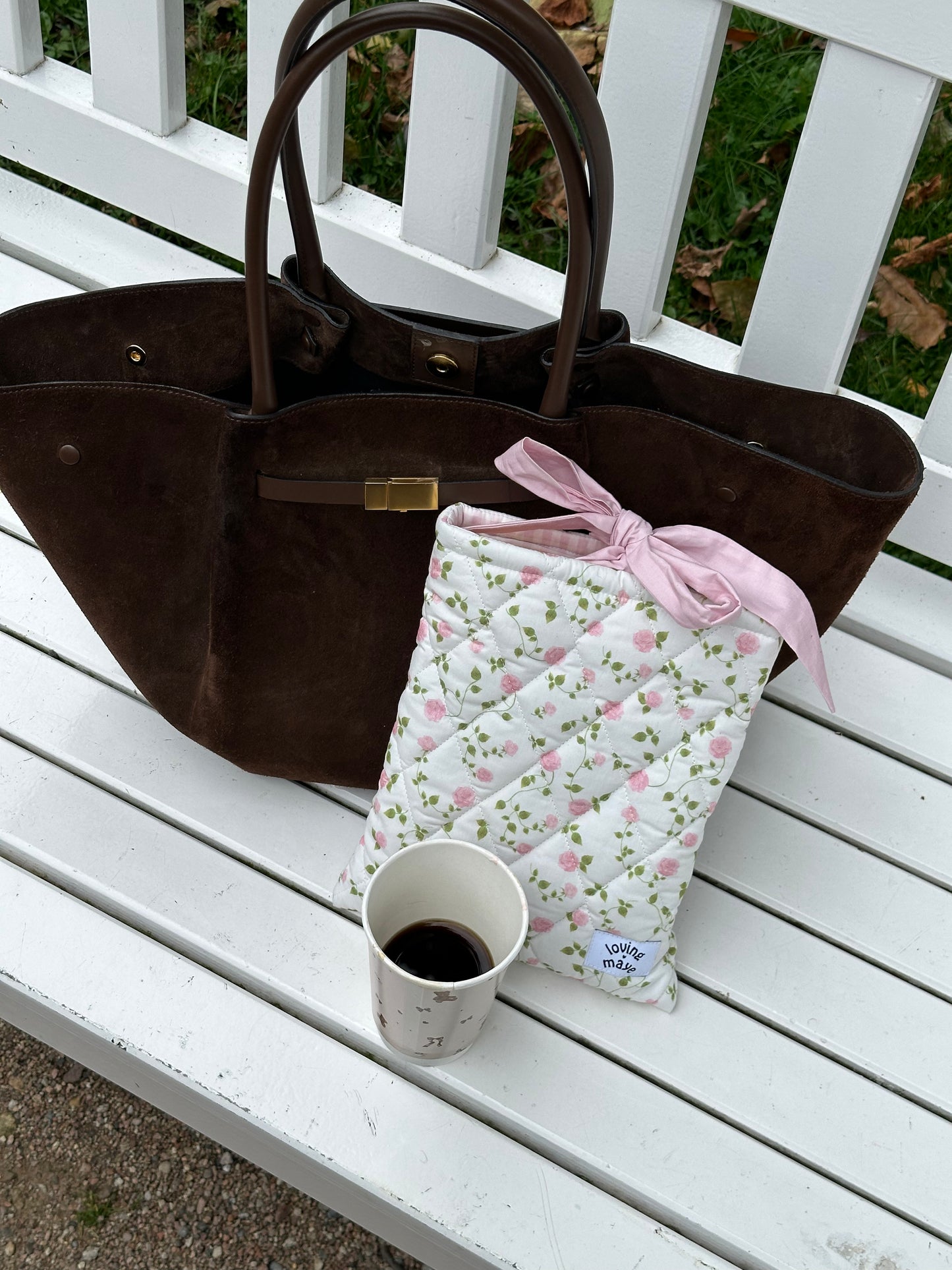 Buchtasche (Pink Roses)