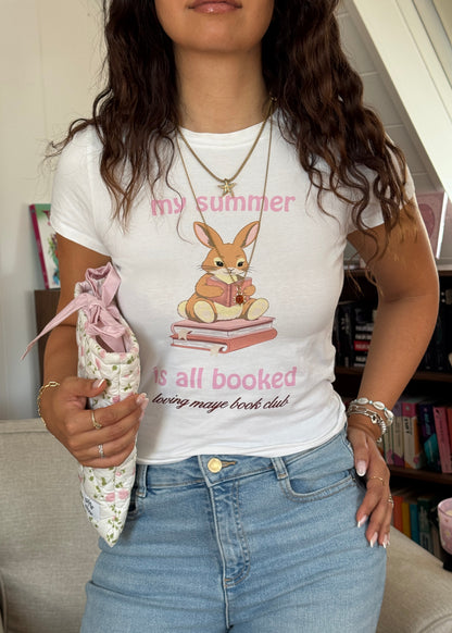 Kurzärmeliges Bookish T-Shirt (my summer is all booked)