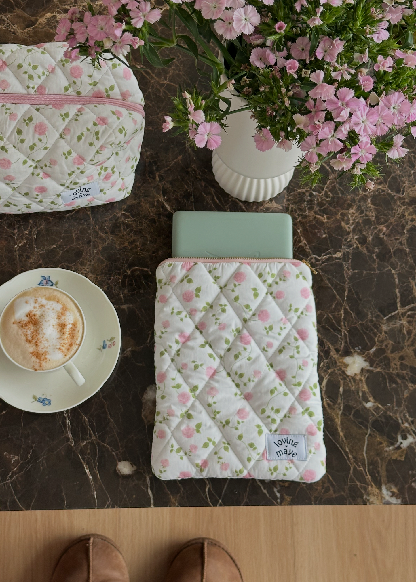 E-Reader Tasche (Pink Roses)