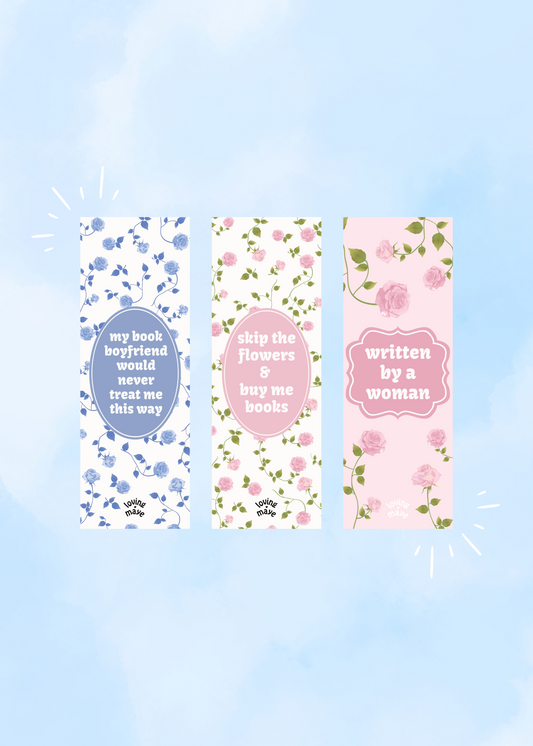 Lesezeichen 3er Bundle "Rosen"