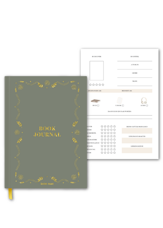 Book Journal/Reading Journal, gebundene Ausgabe (DIN A5)